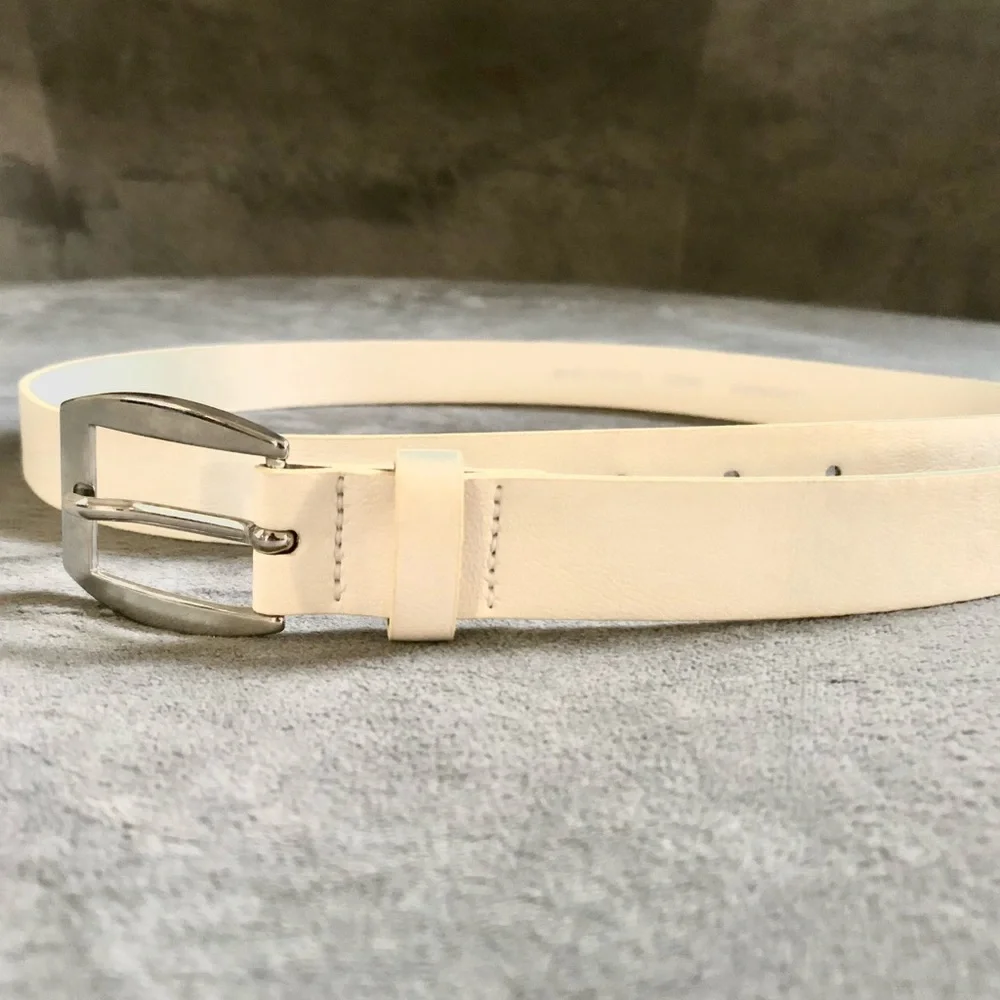 H&M white belt
